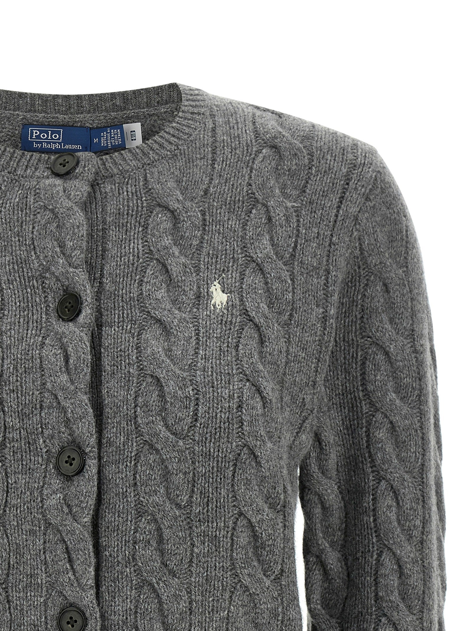 Polo Ralph Lauren Gray Wool Cardigan