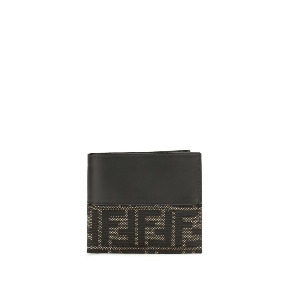 Fendi Brown Calf Leather Bos Taurus Wallet for Men