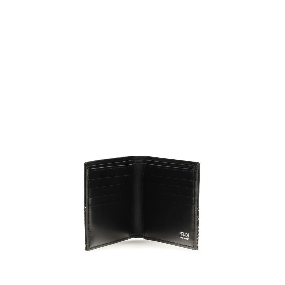 Fendi Brown Calf Leather Bos Taurus Wallet for Men