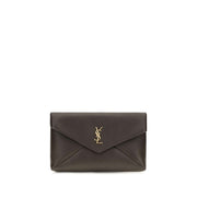 Saint Laurent Brown Lamb Ovis Aries Aries Wallet