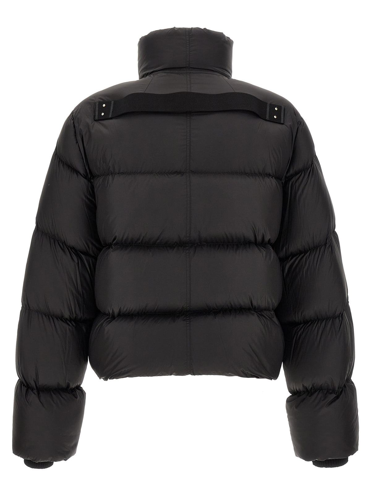 Rick Owens Black Nylon Full-Length Jacket for Men