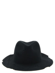 Yohji Yamamoto Black Wool Fedora