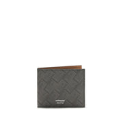 Ferragamo Gray Calf Leather Bos Taurus Wallet for Men