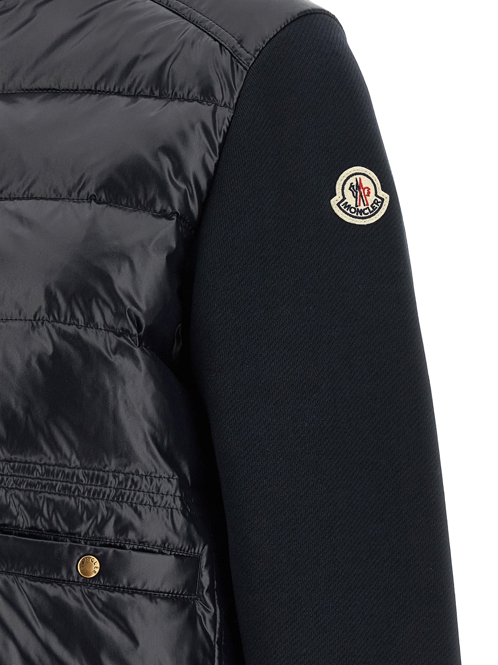 Moncler Blue Polyamide Cardigan for Women