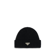 Prada Black Wool Oves Aries Beanie