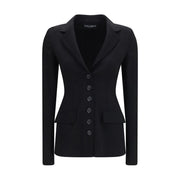 Dolce & Gabbana Black Wool Oves Aries Full-Length Jacket