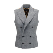 Dolce & Gabbana Gray Wool Oves Aries Blazer