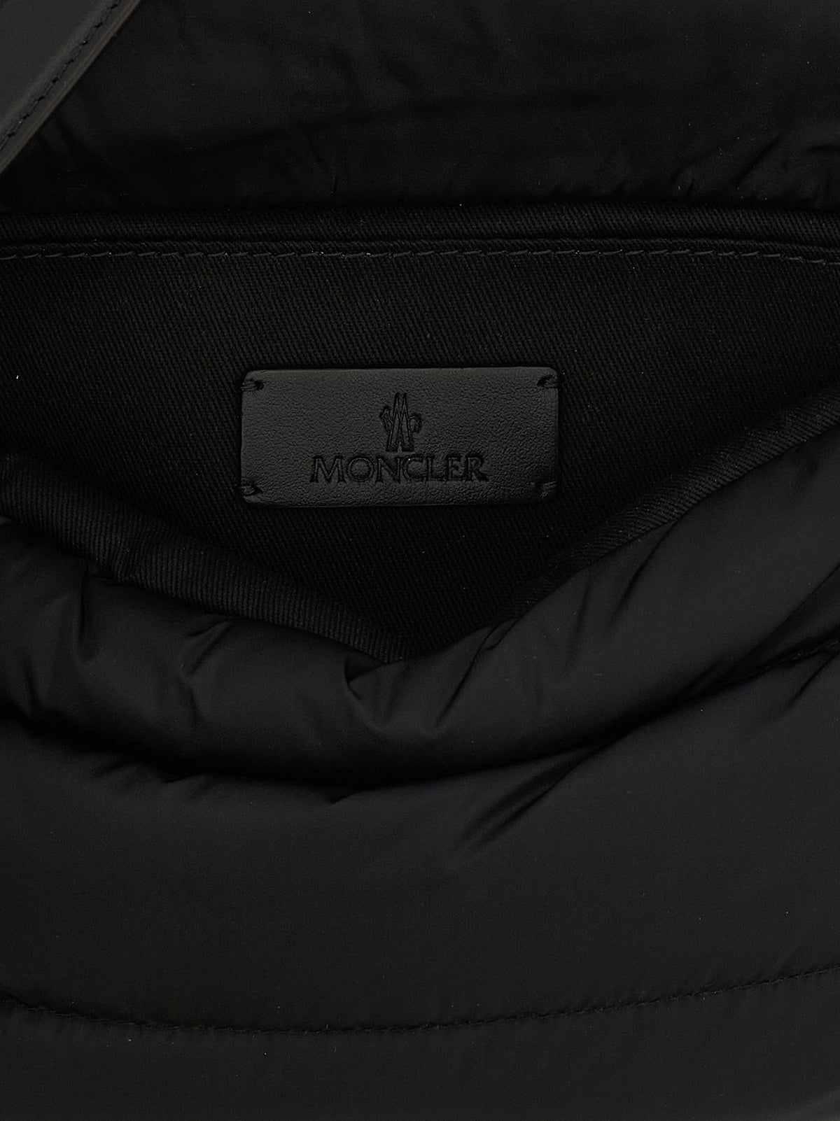 Moncler Black Polyamide Shoulder Bag for Women