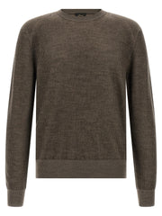 Brioni Brown Cashmere Cardigan