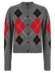 PINKO Gray Wool Cardigan