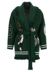 Alanui Bicolor Virgin Wool Cardigan