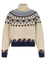 Alanui Multicolor Virgin Wool Cardigan