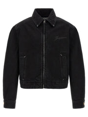 Jacquemus Black Cotton Denim Jacket