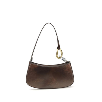 Staud Brown Calf Leather Bos Taurus Shoulder Bag