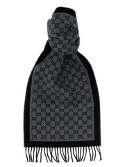Gucci Gray Wool Scarf for Men