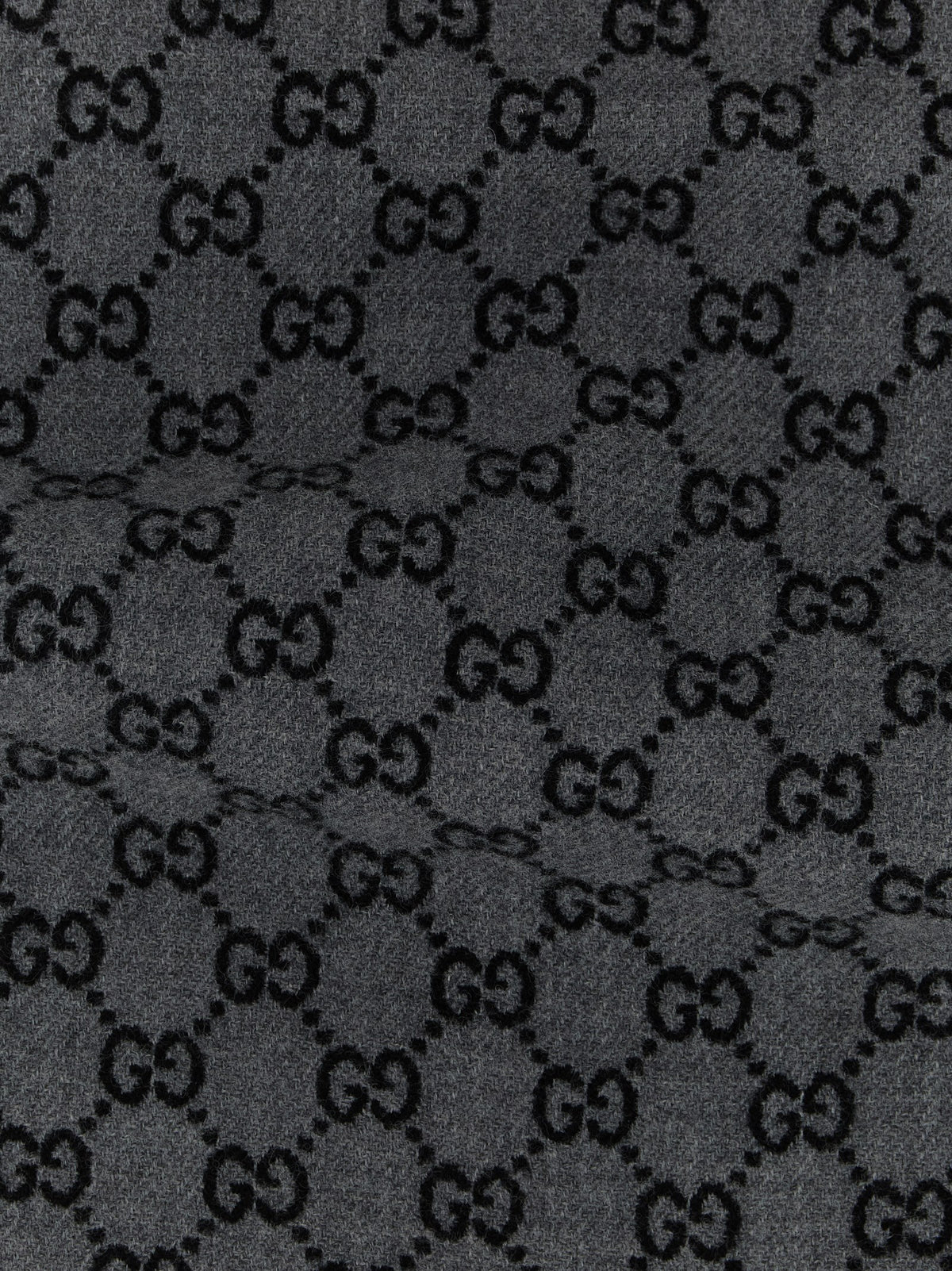 Gucci Gray Wool Scarf for Men
