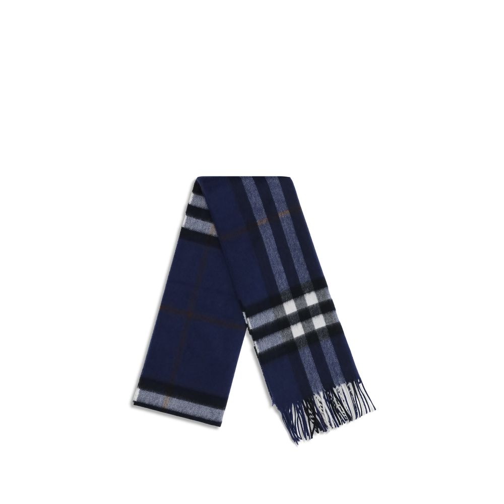 Burberry Blue Cashmere Scarf for Men