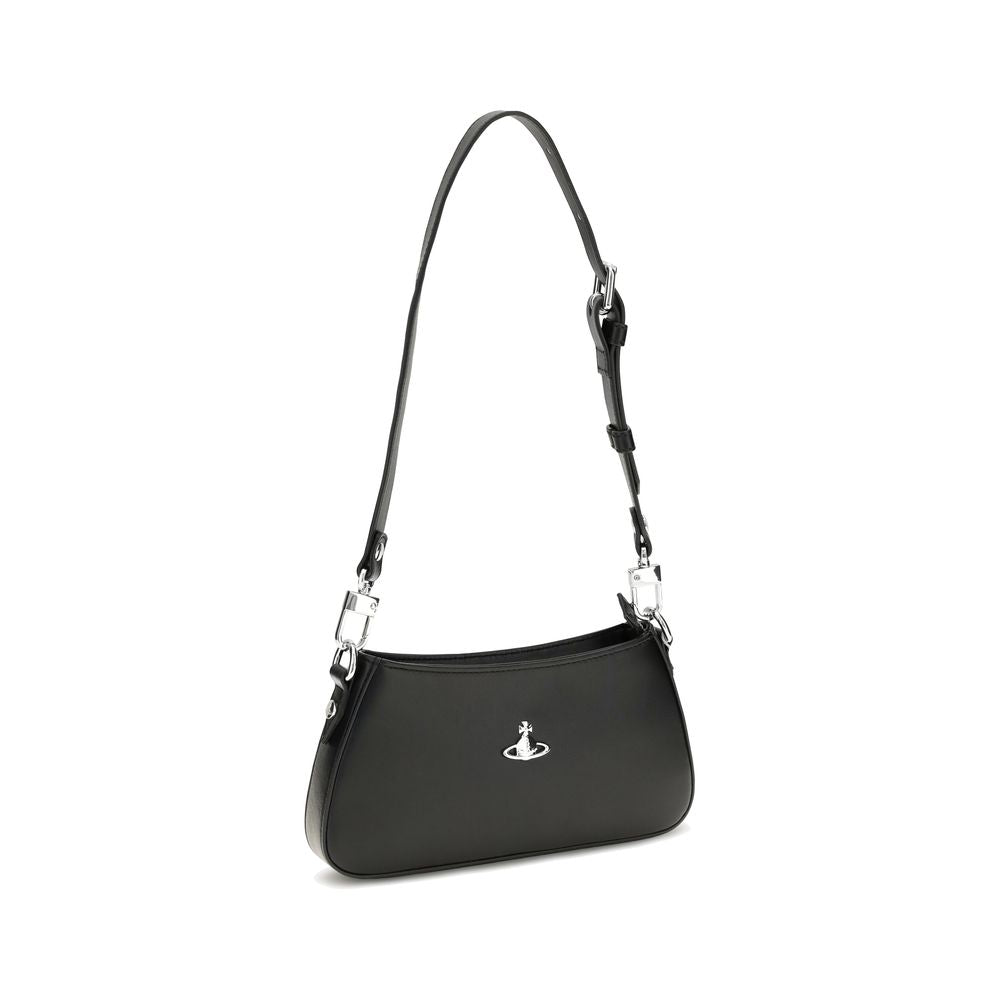 Vivienne Westwood Black Calf Leather Bos Taurus Shoulder Bag for Women