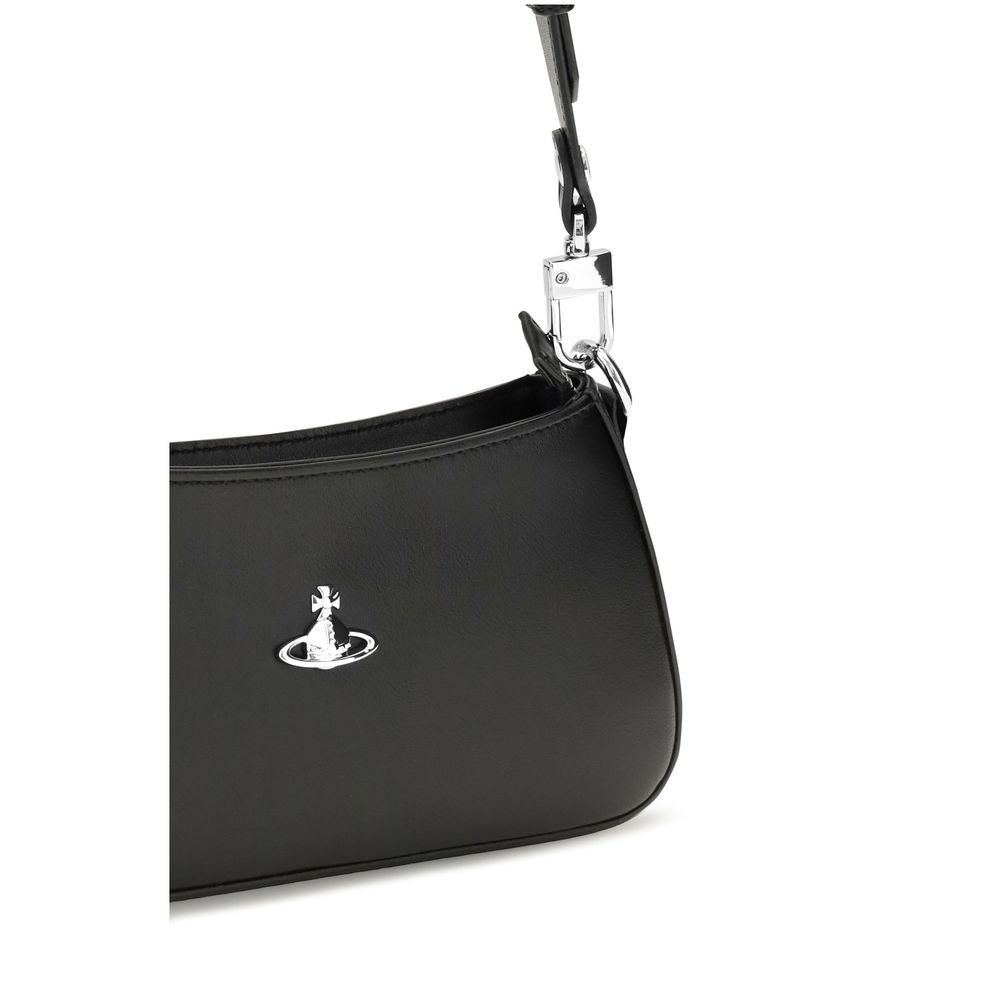 Vivienne Westwood Black Calf Leather Bos Taurus Shoulder Bag for Women