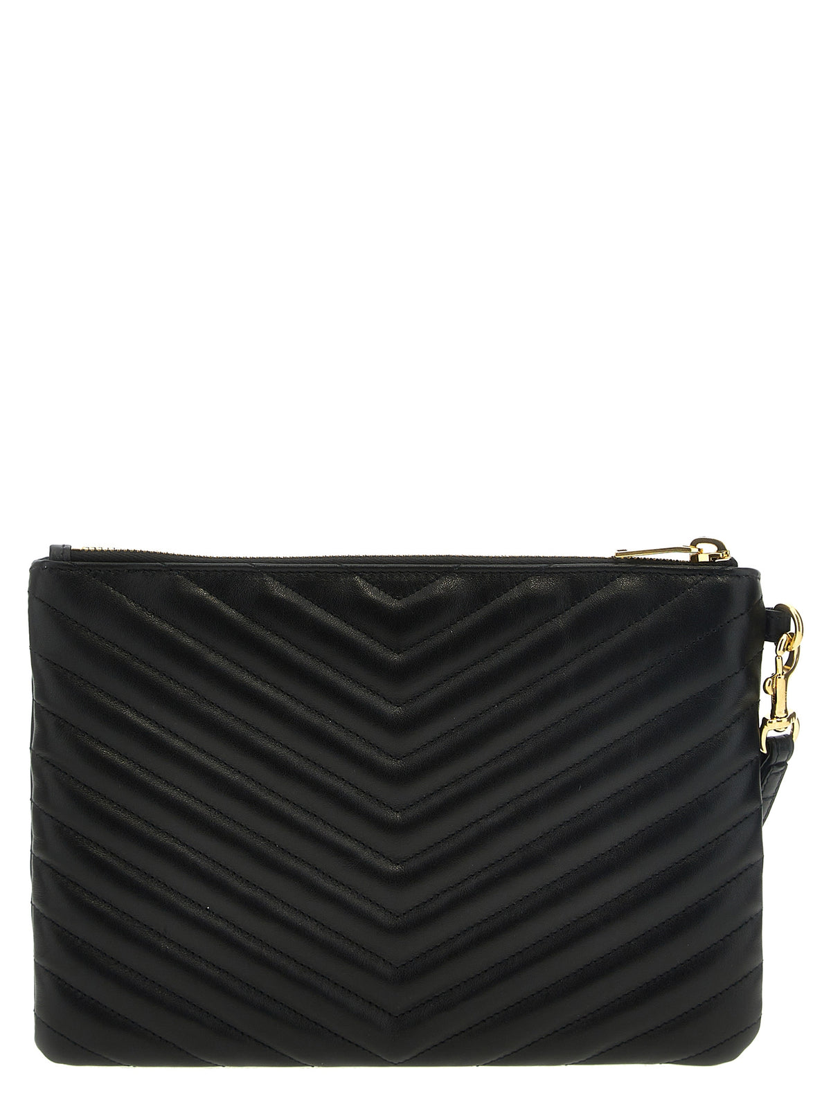 Saint Laurent Black Calfskin Clutch Bag for Women