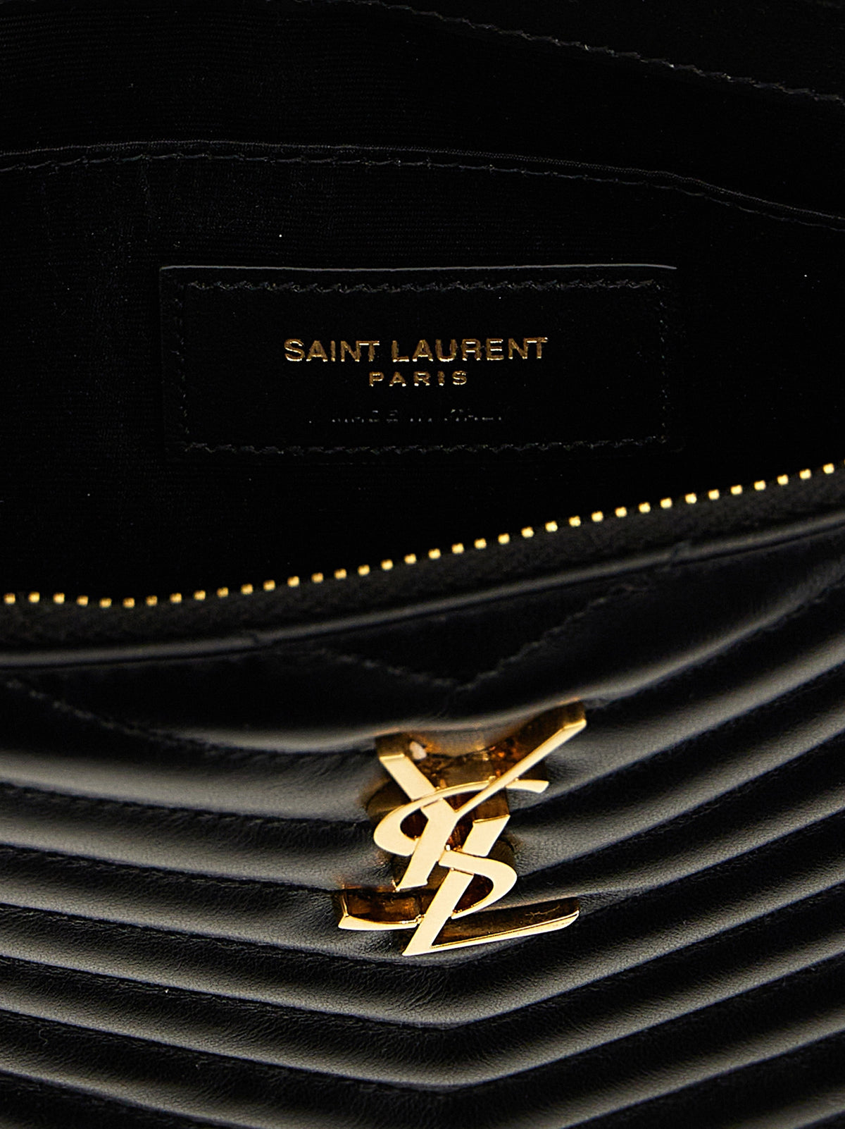 Saint Laurent Black Calfskin Clutch Bag for Women