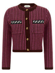 Versace Multicolor Virgin Wool Cardigan