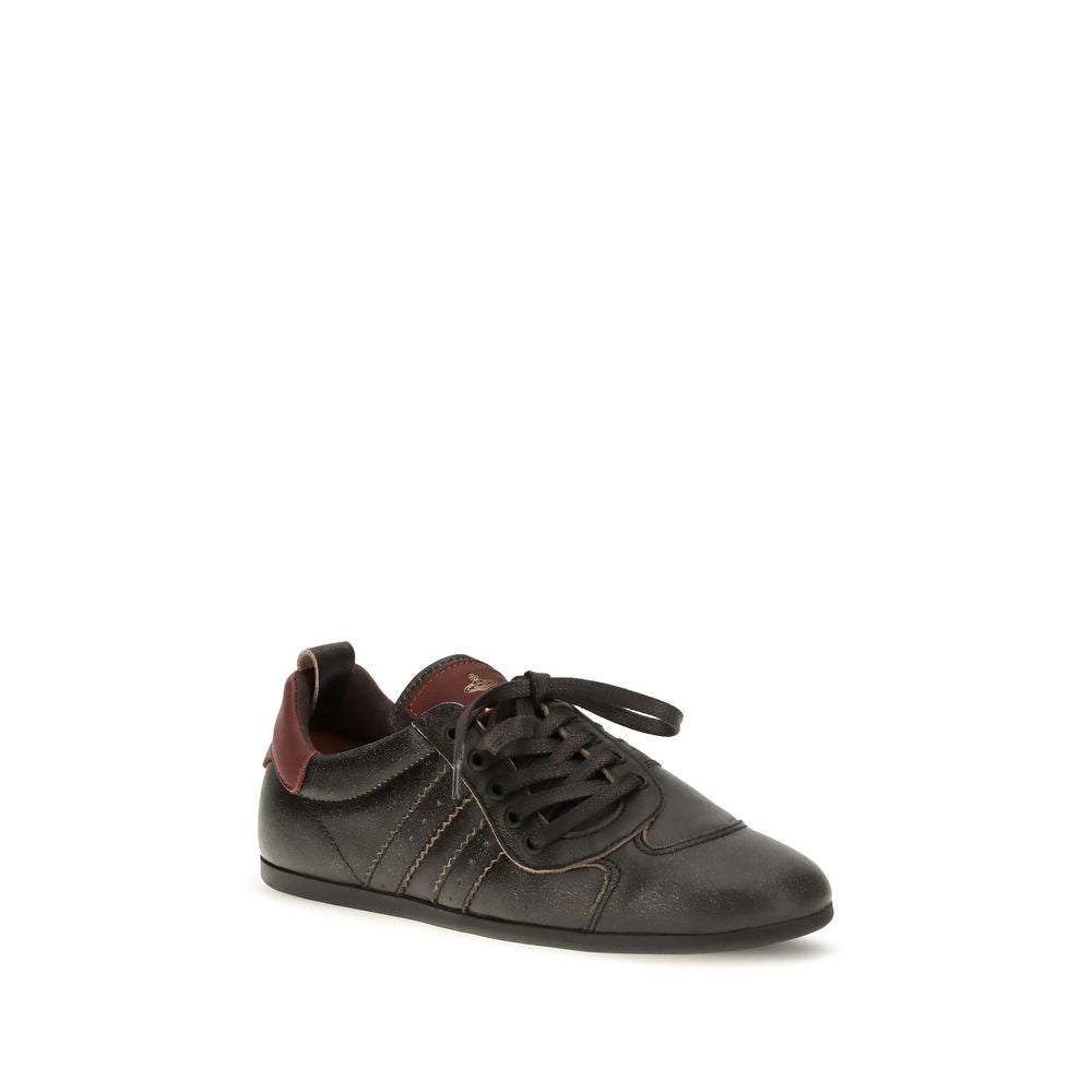 Vivienne Westwood Black Calf Leather Bos Taurus Sneakers for Women