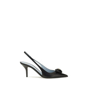 Valentino Garavani Black Calf Leather Bos Taurus High Heel Pumps for Women