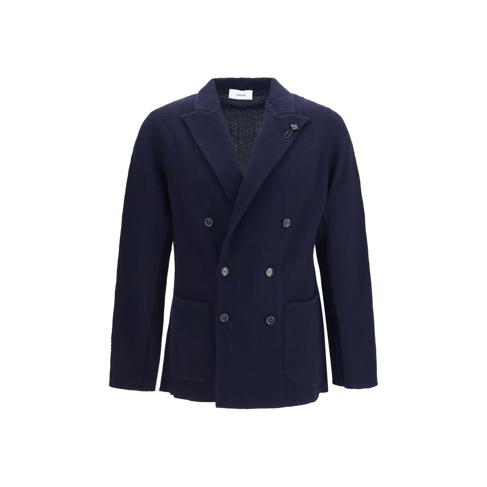 Lardini Blue Wool Oves Aries Blazer for Men