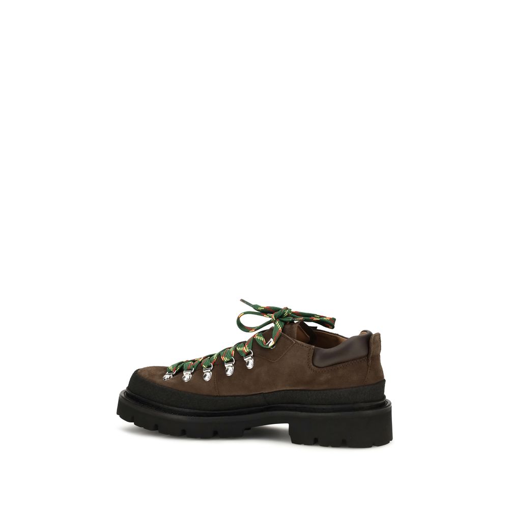 Dsquared² Brown Calf Leather Bos Taurus Lace-Up Boots for Men