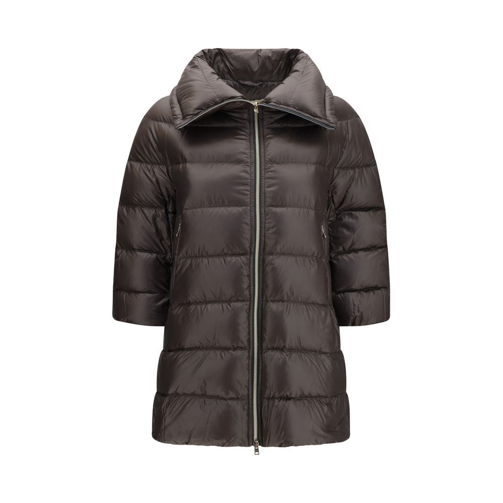 Herno Gray Polyester Full-Length Jacket for Women