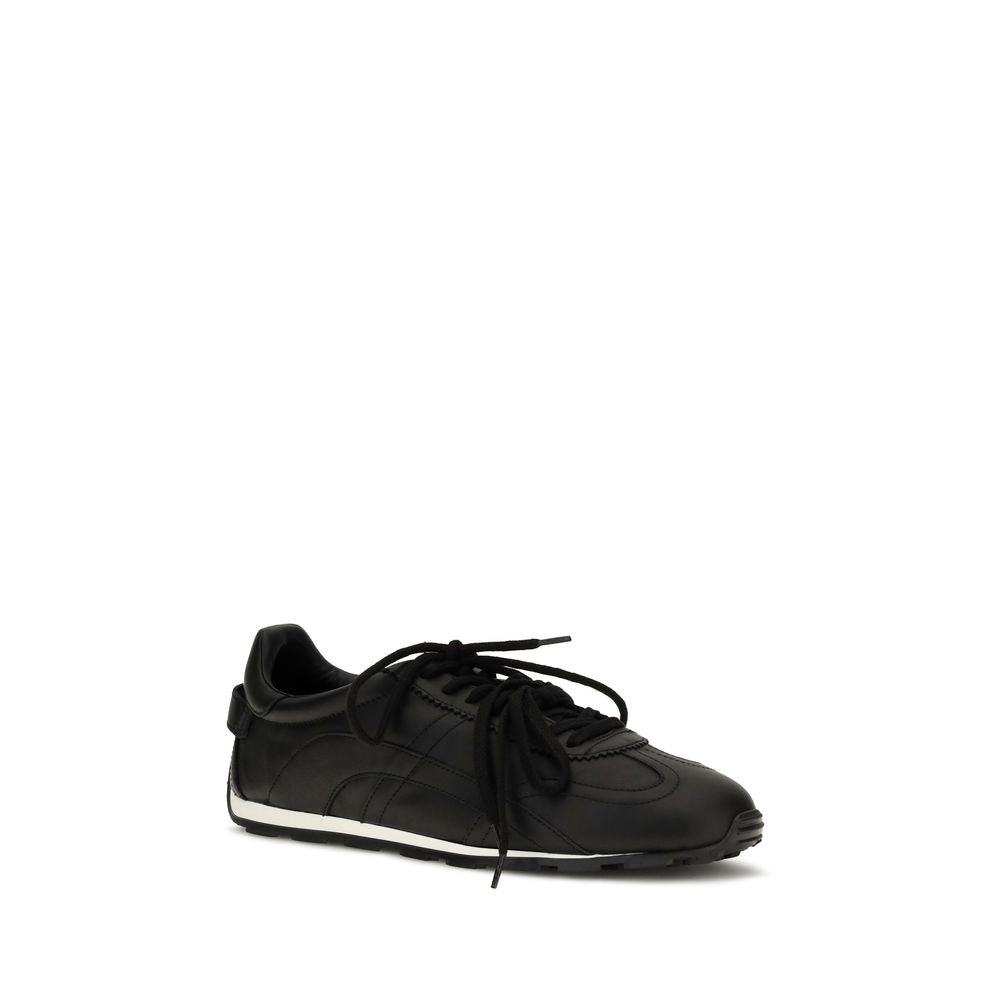 Dsquared² Black Calf Leather Bos Taurus Athletic Sneakers for Men
