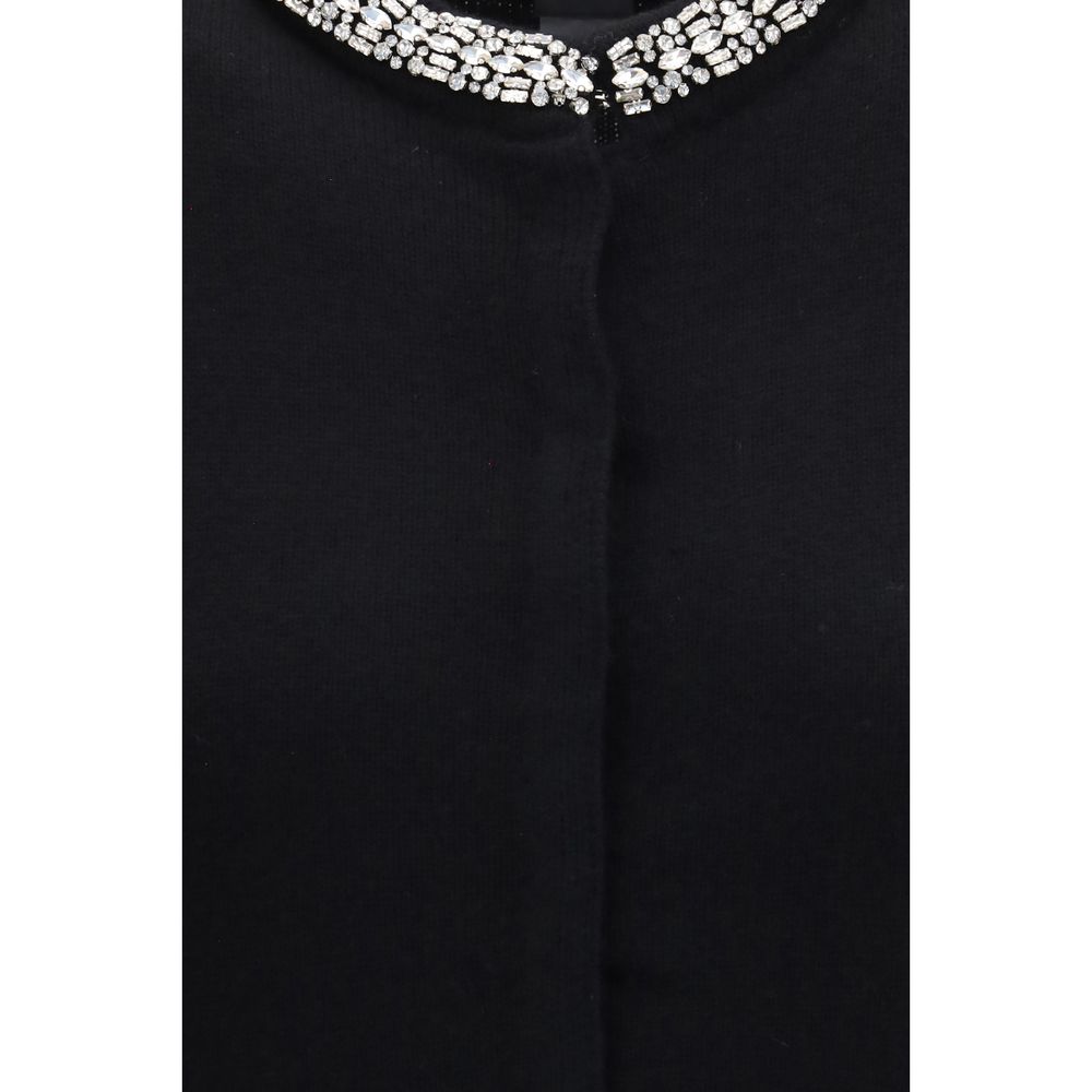 PINKO Black Wool Oves Aries Cardigan for Women