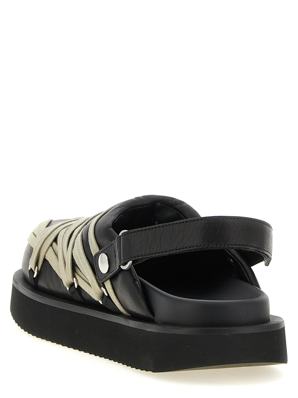 Rick Owens Black Ramie Mules for Men