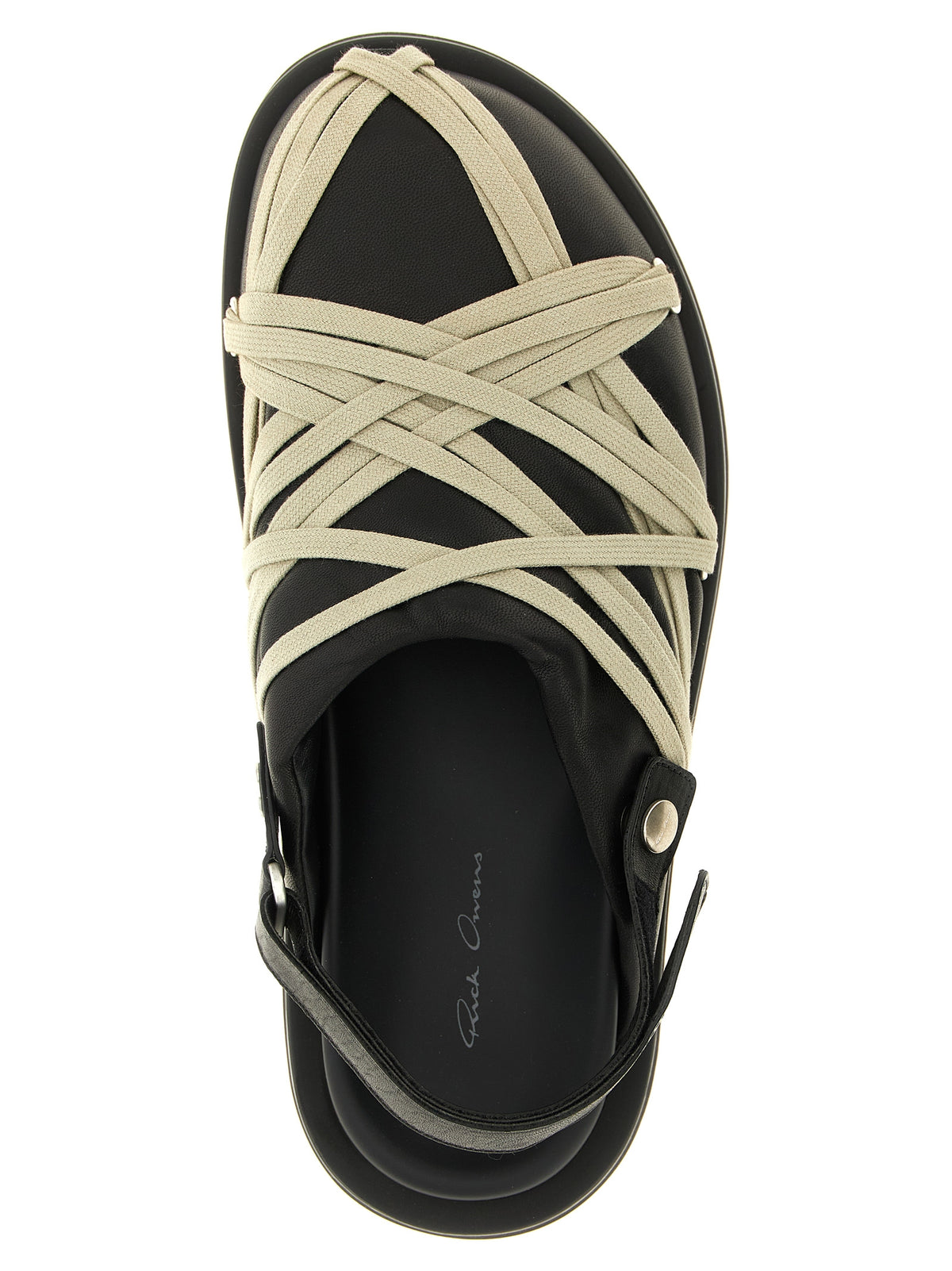 Rick Owens Black Ramie Mules for Men