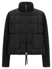Moncler Black Virgin Wool Cardigan