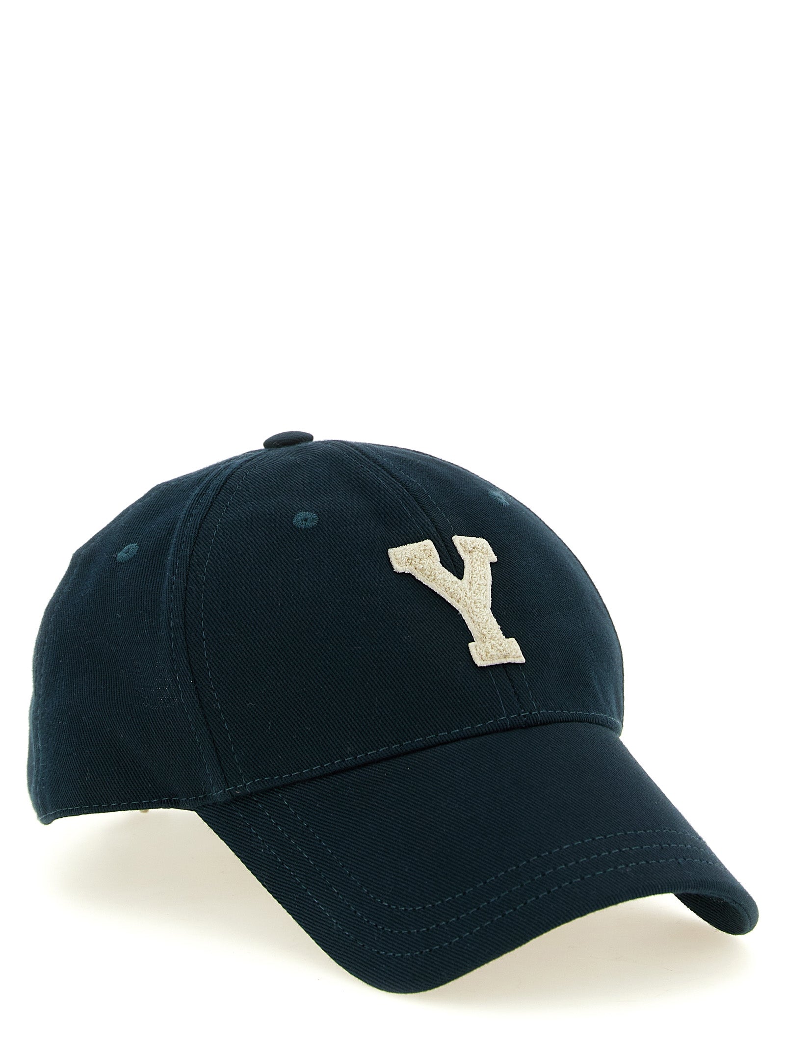 Saint Laurent Bicolor Cotton Cap (Baseball Hat) for Men