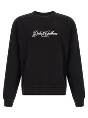 Dolce & Gabbana Black Cotton Sweatshirt