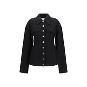 Max Mara Black Wool Oves Aries Coat