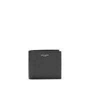 Saint Laurent Black Calf Leather Bos Taurus Wallet for Men