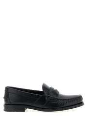 Prada Black Calfskin Slip-On Loafers