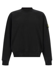 Stone Island Black Cotton Sweatshirt for Men