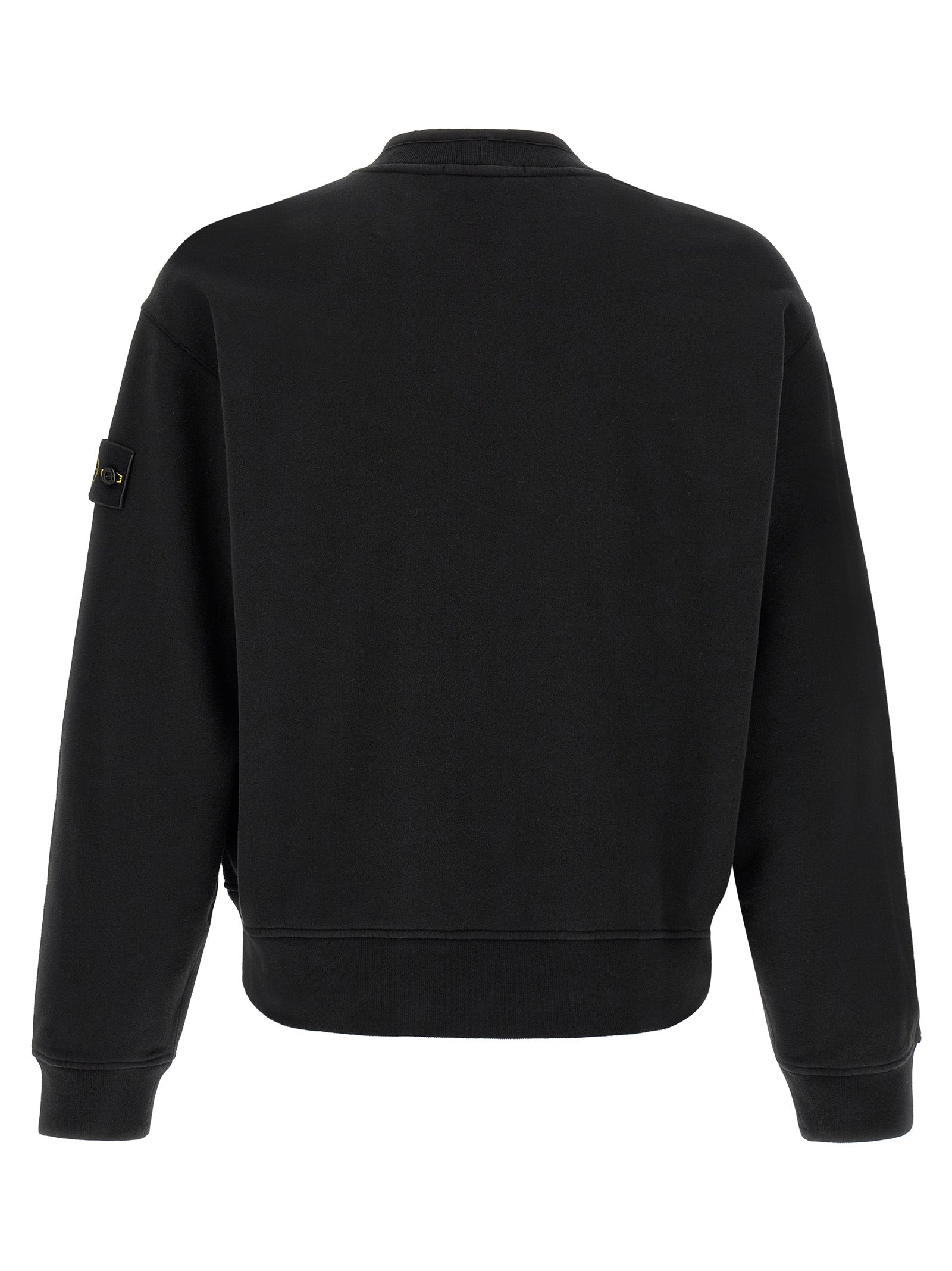 Stone Island Black Cotton Sweatshirt for Men