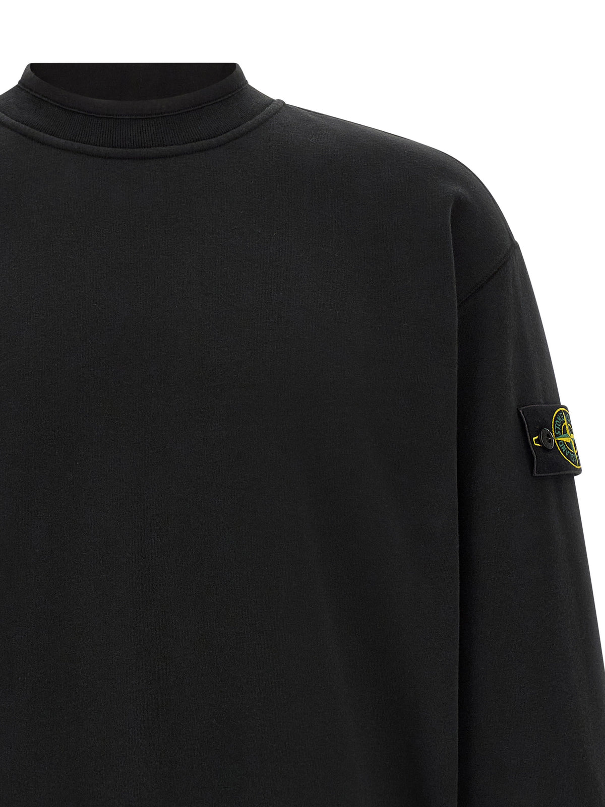 Stone Island Black Cotton Sweatshirt for Men