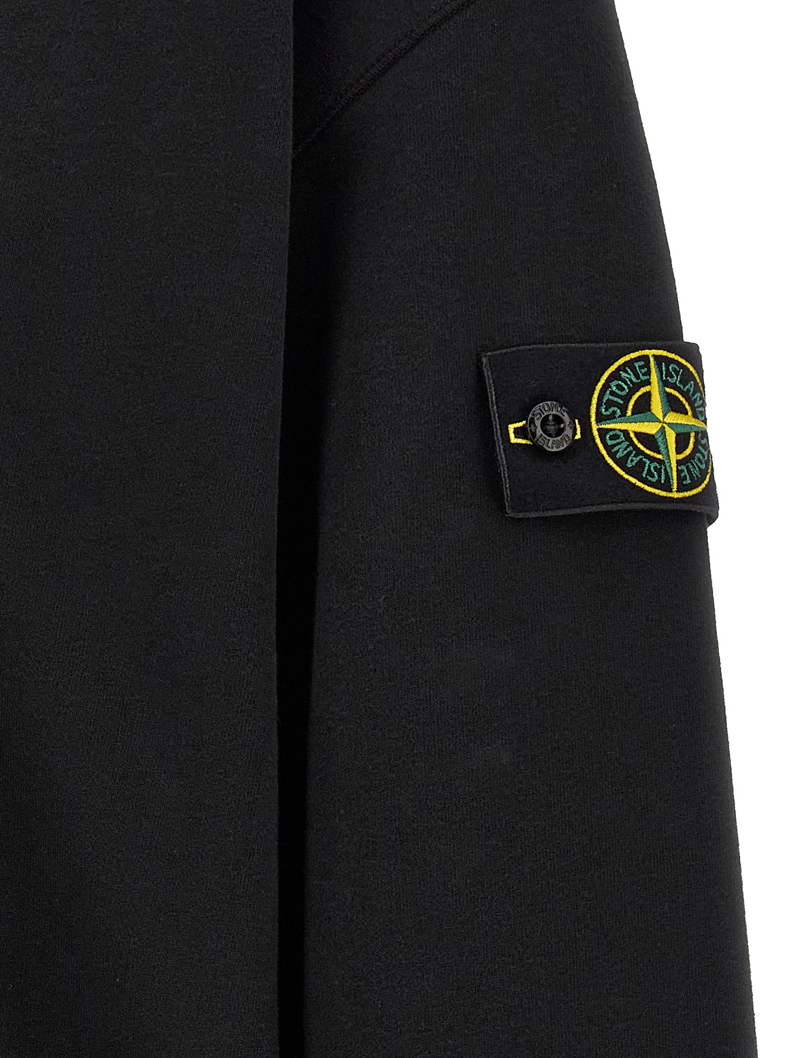 Stone Island Black Cotton Sweatshirt for Men