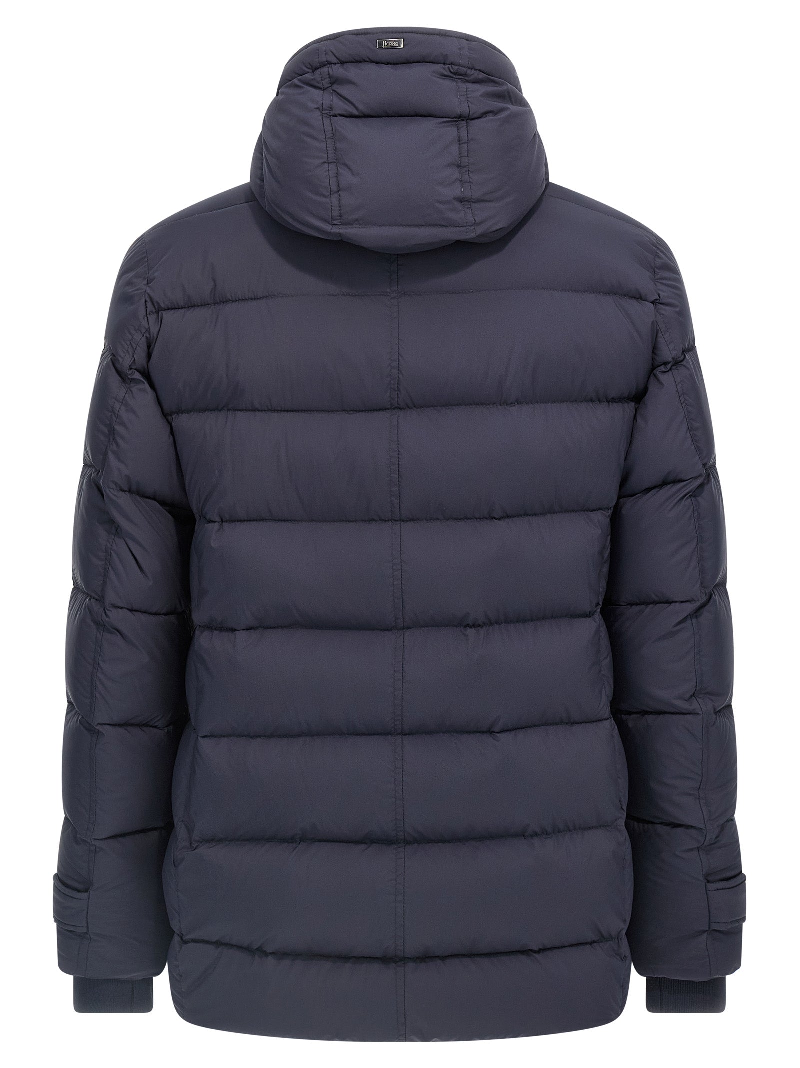 Herno Blue Polyamide Full-Length Jacket for Men