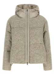 Herno Beige Wool Full-Length Jacket