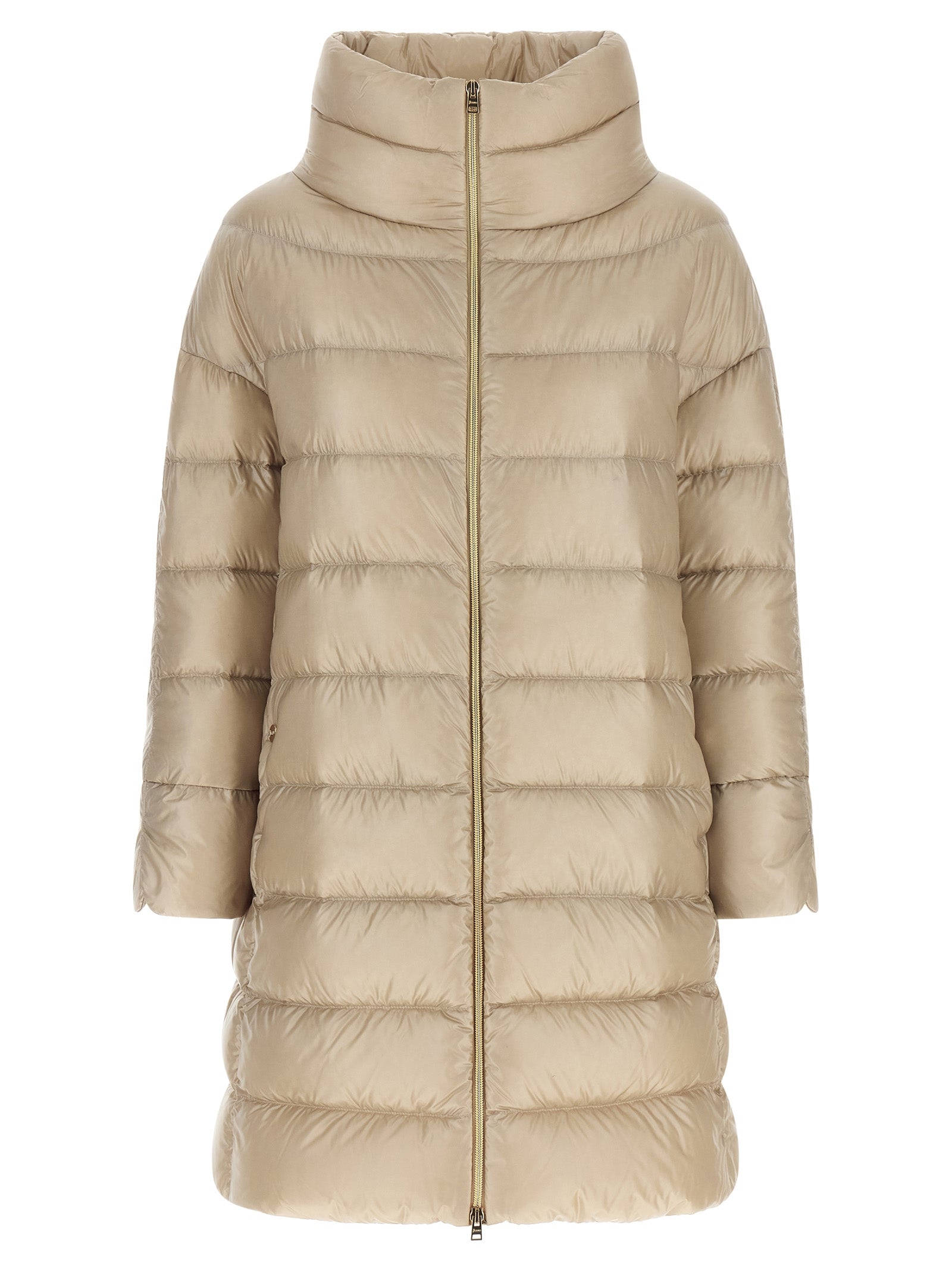 Herno Beige Polyamide Coat for Women