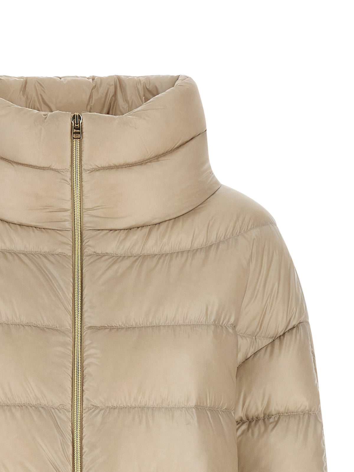 Herno Beige Polyamide Coat for Women