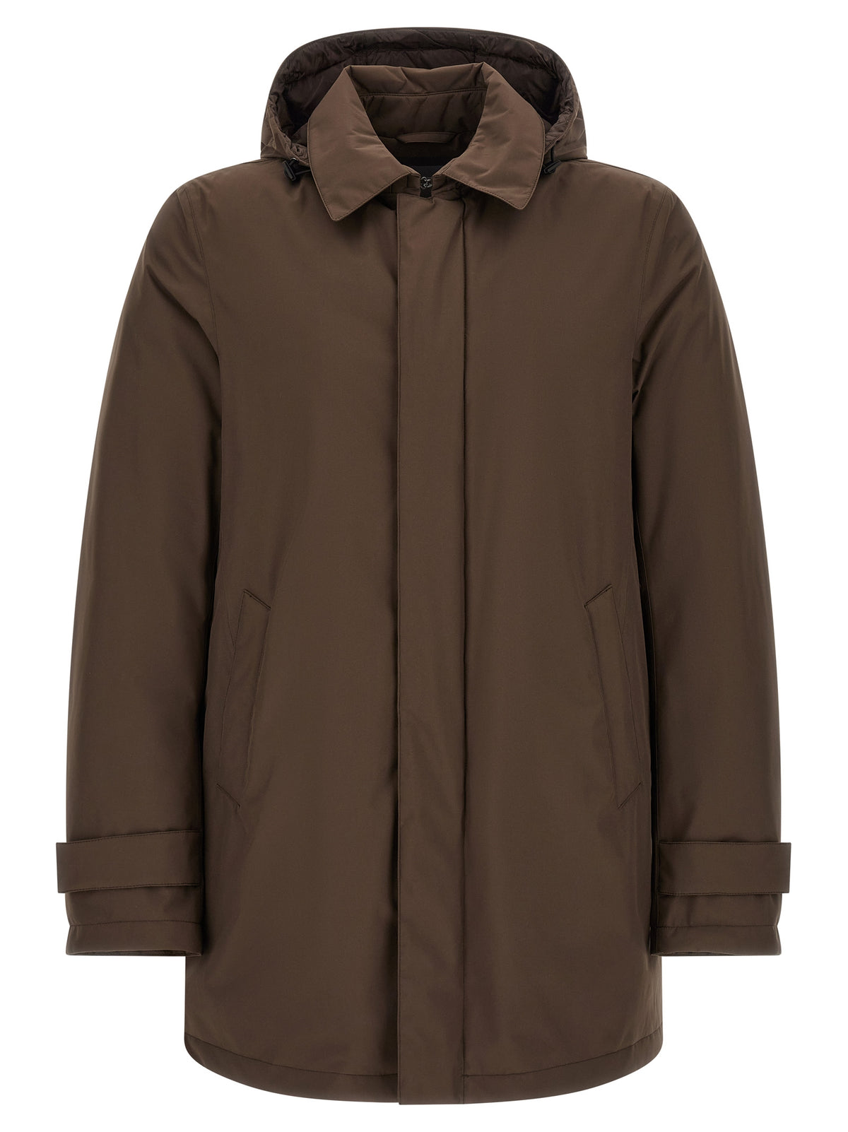 Herno Brown Polyester Parka for Men